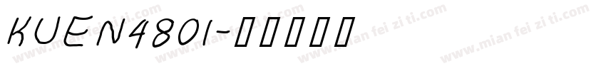 KUEN480I字体转换