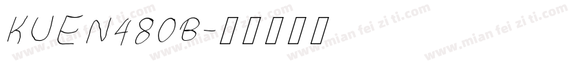 KUEN480B字体转换