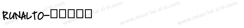 Runalto字体转换