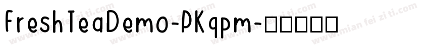FreshTeaDemo-PKqpm字体转换