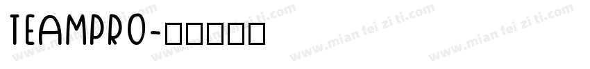 TEAMPRO字体转换