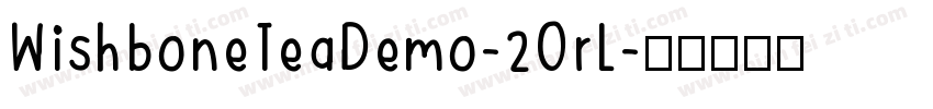 WishboneTeaDemo-2OrL字体转换