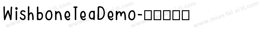 WishboneTeaDemo字体转换