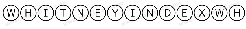 WhitneyIndexWhite-Sq字体转换