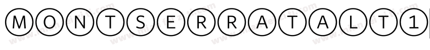 montserratalt1字体转换