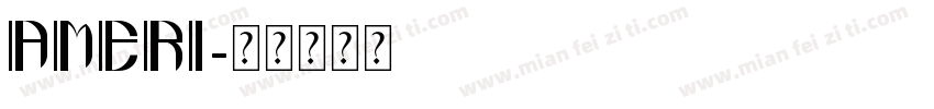 AMERI字体转换