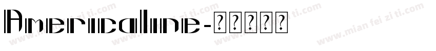 Americaline字体转换