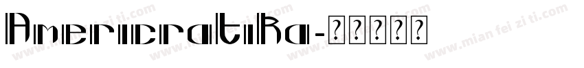 Americratika字体转换