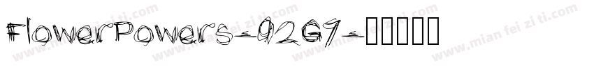 FlowerPowers-92G7字体转换