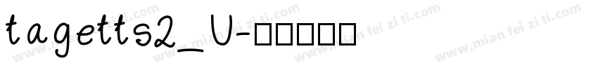 tagetts2_U字体转换