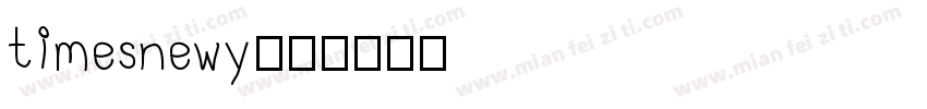 timesnewy字体转换