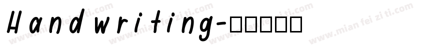 Handwriting字体转换