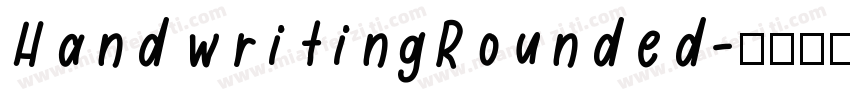 HandwritingRounded字体转换
