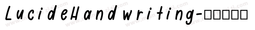 LucideHandwriting字体转换