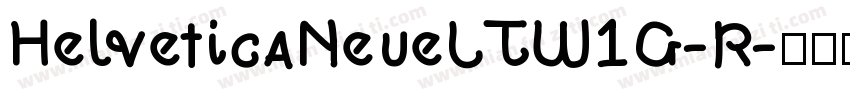 HelveticaNeueLTW1G-R字体转换