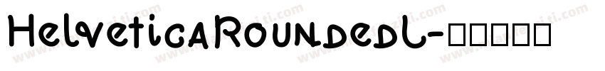 HelveticaRoundedL字体转换