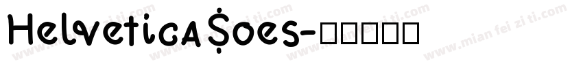 HelveticaSoes字体转换
