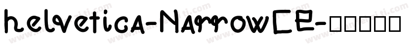 helvetica-NarrowCE字体转换