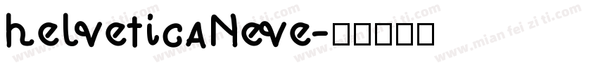 helveticaNeve字体转换