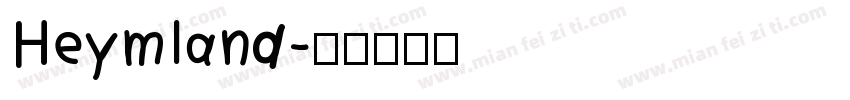 Heymland字体转换