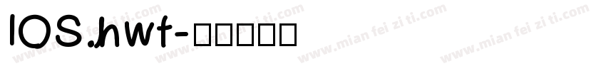 IOS.hwt字体转换
