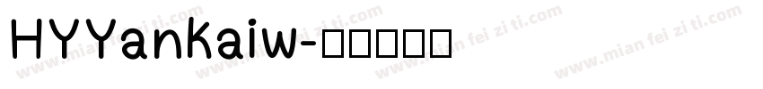 HYYankaiw字体转换