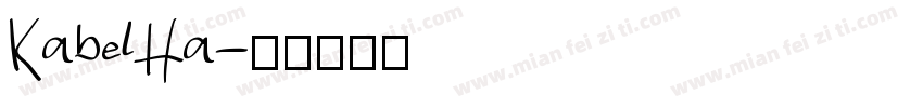 KabelHa字体转换
