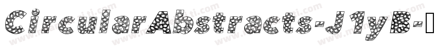CircularAbstracts-J1yB字体转换
