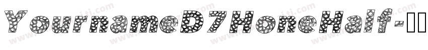 YournameD7HoneHalf字体转换