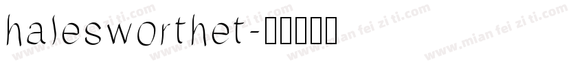 halesworthet字体转换