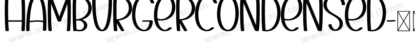 HamburgerCondensed字体转换