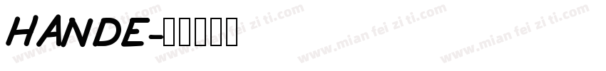 HANDE字体转换