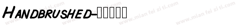 Handbrushed字体转换