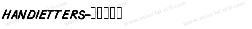 handietters字体转换