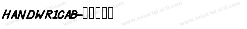 handwr1cab字体转换