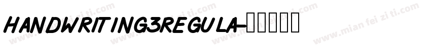 handwriting3regula字体转换