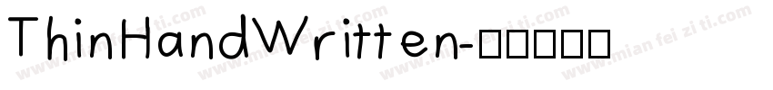 ThinHandWritten字体转换