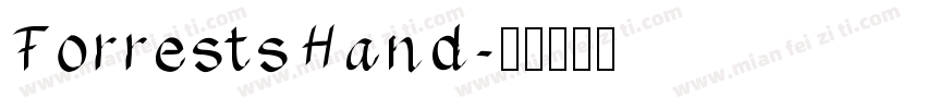 ForrestsHand字体转换