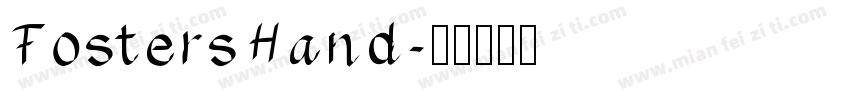 FostersHand字体转换