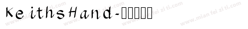 KeithsHand字体转换