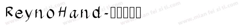 ReynoHand字体转换