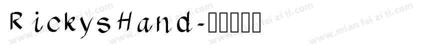 RickysHand字体转换
