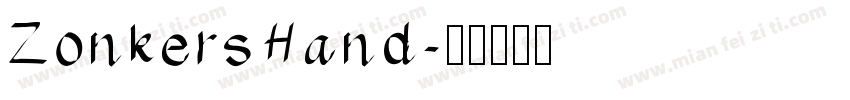 ZonkersHand字体转换