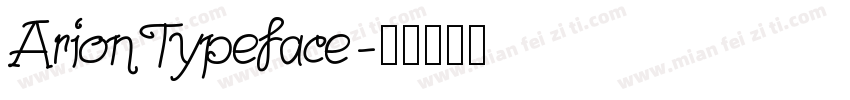 ArionTypeface字体转换