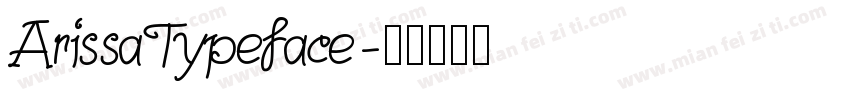 ArissaTypeface字体转换
