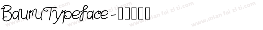 BauruTypeface字体转换