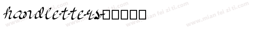 handletters字体转换
