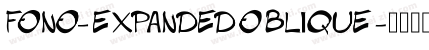 Fono-ExpandedOblique字体转换
