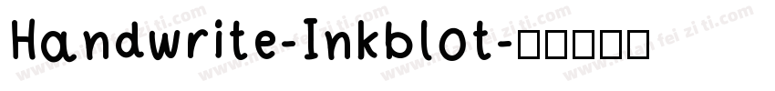 Handwrite-Inkblot字体转换