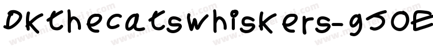 Dkthecatswhiskers-gJOE字体转换